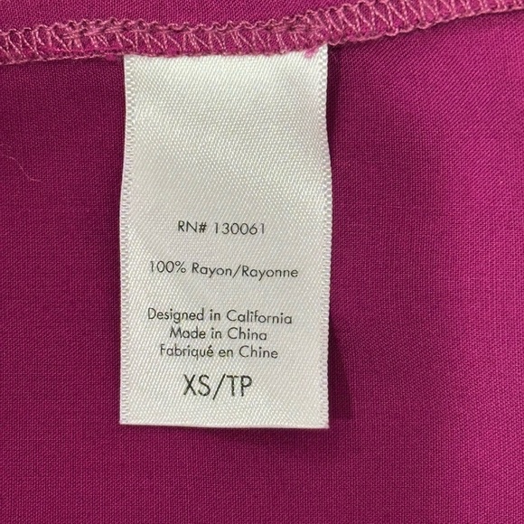 L Space Victoria Maxi Dress V Neck Tiered XS Raspberry New Beachy Vacation Chic - Picture 15 of 16